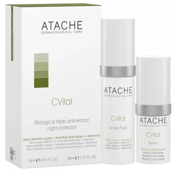 Набір Нічний протектор / C Vital Biological Triple-antioxidant Night Protector / Atache