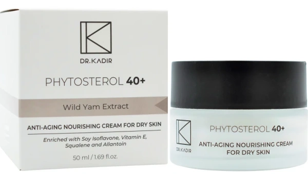 Поживний крем для сухої шкіри Фітостерол 40+ / Anti-Aging Nourishing Cream For Dry Skin Phytosterol 40+ / Dr.Kadir