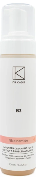 Очищаюча пінка для вмивання з лавандою В3 / B3 Lavender Cleansing Foam / Dr.Kadir
