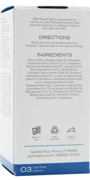 Бальзам для догляду за шкірою з CBD / CBD Skin Balm / GlyMed Plus купить