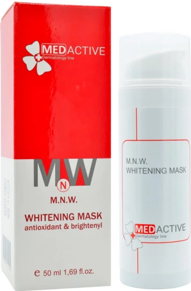 Антиоксидантна маска з освітлювальним ефектом / M.N.W. WHITENING MASK antioxidant & brightenyl ph – 6,0 – 7,0 /  Medactive купить