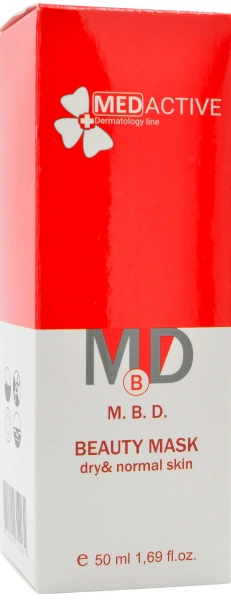 Поживна маска для сухої та нормальної шкіри / M. B. D. BEAUTY MASK dry & normal skin ph – 5,5 - 6,5 /  Medactive купить