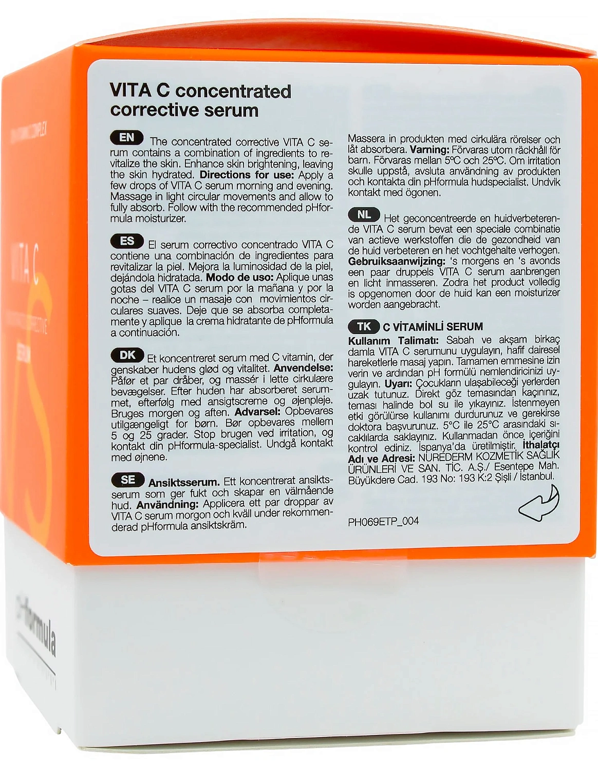 Концентрированная корректирующая сыворотка вит. C / VITA C serum / pHformula