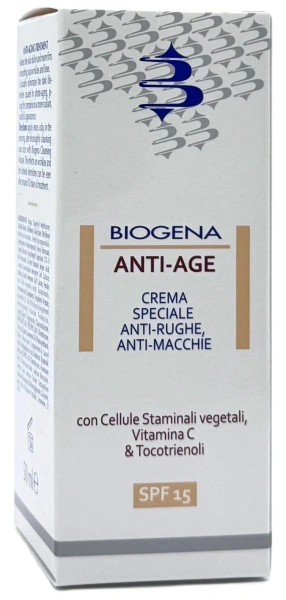 Крем против морщин и пигментных пятен / ANTI AGE SPF15 / Biogena купить