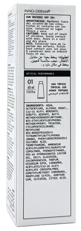 Сонцезахисний крем SPF50 + / SUNBLOCK SUN DEFENSE SPF 50+ / Innoaesthetics купить