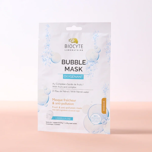 Пухирцева маска очищає та освіжає шкіру обличчя / Biocyte Bubble Mask / Biocyte купить