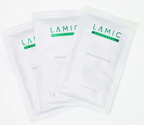 Маска-эксфолиант «Maschera esfoliante» набор из 3 масок, пилинг с фруктовыми кислотами / Lamic Cosmetici купить