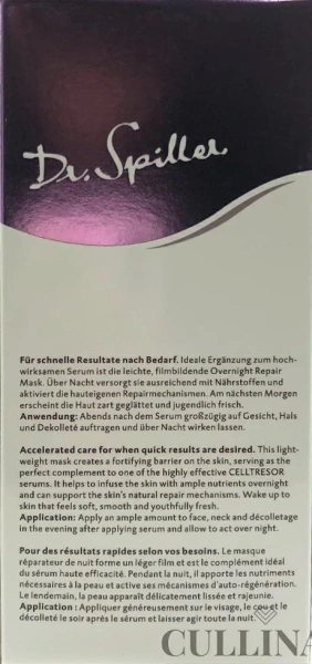 Ночная восстанавливающая маска CELLTRESOR / CELLTRESOR OVERNIGHT REPAIR MASK / Dr. Spiller купить