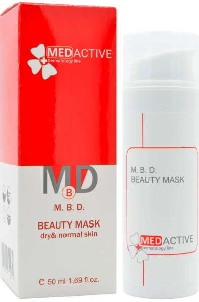 Поживна маска для сухої та нормальної шкіри / M. B. D. BEAUTY MASK dry & normal skin ph – 5,5 - 6,5 /  Medactive купить