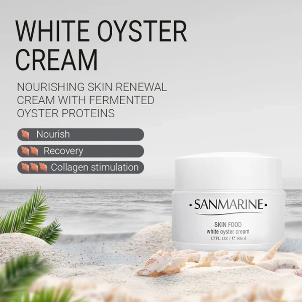 Дневной крем с экстрактом устрицы / WHITE OYSTER CREAM / Sanmarine купить