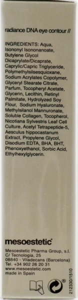Регенерирующий крем под глаза / Radiance DNA eye contour / Mesoestetic купить