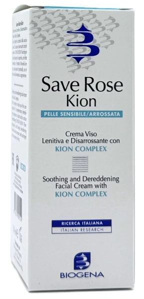 Крем заспокійливий для шкіри з почервонінням і куперозом SPF 10 / Save Rose Kion Сream / Biogena купить