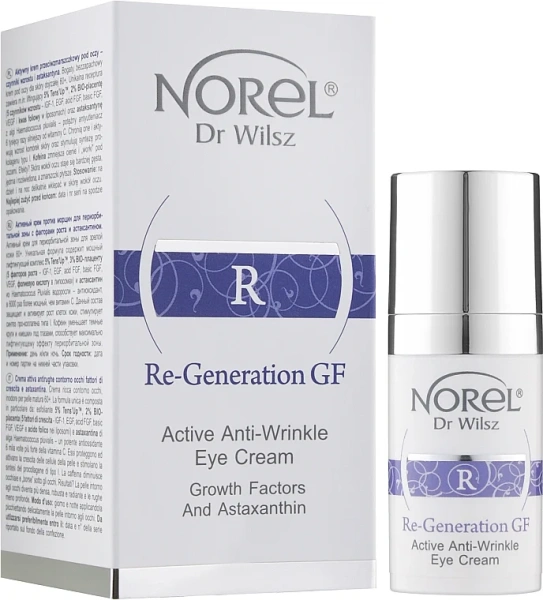 Активний крем проти зморшок під очима / Re-Generation Eye Cream / Norel