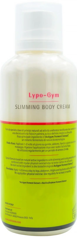Крем для похудения LIPO GYM / C30 LIPO SLIMMING BODY CREAM / Histomer купить