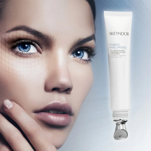 Охолоджуючий гель для повік та вій / Power Hyaluronic Revitalising Eyelash and Eye Contour Gel / Skeyndor купить