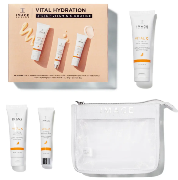 Набір для глибокого зволоження шкіри Vital C / Vital Hydration 3-Step Vitamin C Routine / Image Skincare