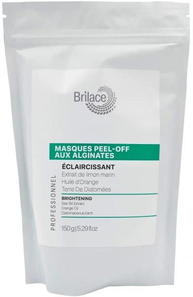 Альгінатна маска потрійної дії / Brightening algin peel-off mask / Brilace