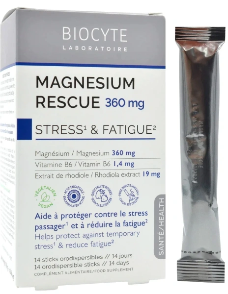 Миттєвий захист від стресу / MAGNESIUM RESCUE 360MG / Biocyte купить