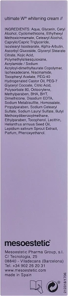 Ultimate W + освітлюючий крем / Ultimate W + whitening cream / Mesoestetic купить