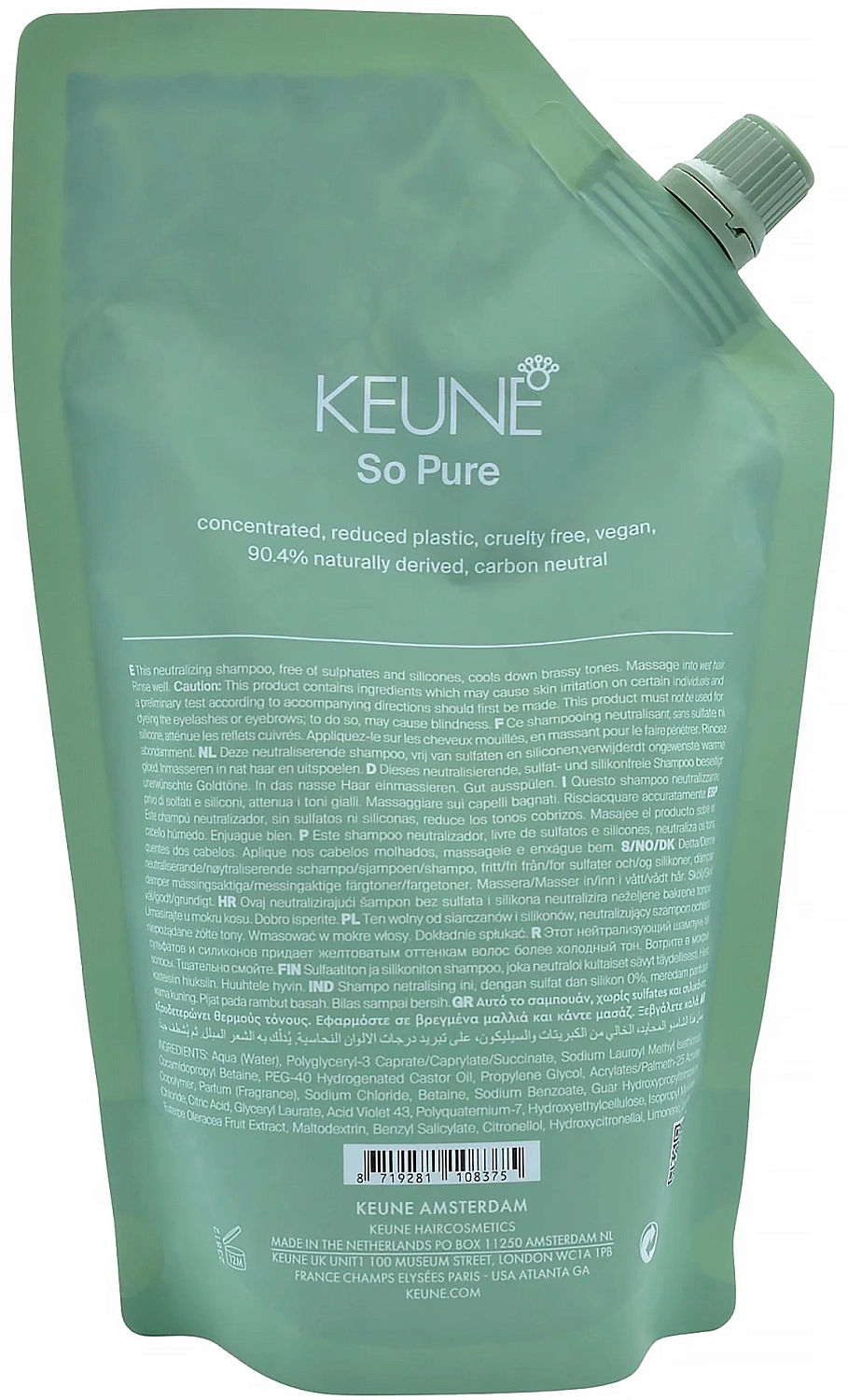 Шампунь для підтримання холодних відтінків / So Pure Cool Shampoo / Keune