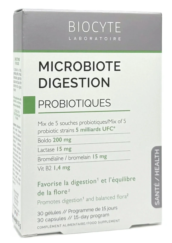 Способствует пищеварению и балансу флоры / MICROBIOTE DIGESTION / Biocyte купить