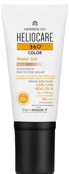 Солнцезащитный увлажняющий водный гель с тоном / HELIOCARE 360 WATER GEL COLOR SPF50+ BEIGE / Cantabria Labs купить