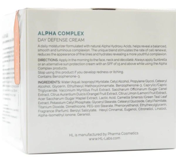 Дневной защитный крем с АНА / ALPHA COMPLEX DAY DEFENSE CREAM / Holy Land купить
