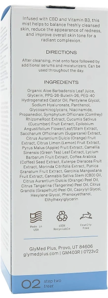 Тоник-спрей с каннабиноидами / CBD Skin Mist / GlyMed Plus купить