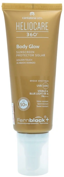 Сяючий сонцезахисний крем-гель для тіла / HELIOCARE 360º Body Glow SPF 50+ / Cantabria Labs купить