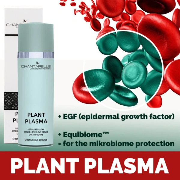 Восстанавливающий дневной крем SPF20 / EGF PLANT PLASMA Repair Lifting Day Cream SPF 20 UVA/UVB Strong Repair Booster / Chantarelle купить