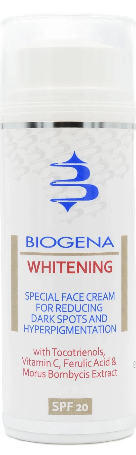 Освітлюючий  крем проти пігментних плям SPF20 / WHITENING / Biogena