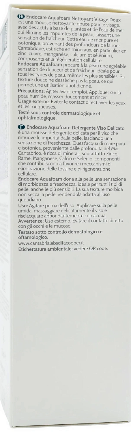 Деликатная очищающая пенка для лица Endocare / ENDOCARE AQUAFOAM LIMP FAC / Cantabria Labs