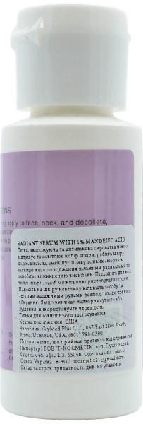 Сыворотка с миндальной кислотой 1% / Radiant Serum with 1% Mandelic Acid / GlyMed Plus купить