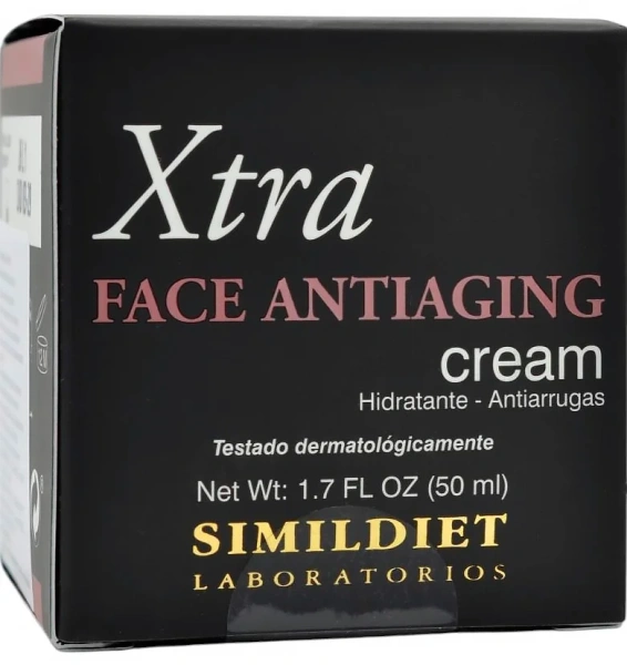 Антивозрастной крем для лица с гиалуроновой кислотой и DMAE / FACE ANTIAGING CREAM XTRA / Simildiet купить