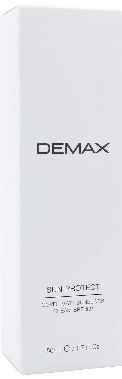 Солнцезащитный матирующий крем санблок с тоном SPF 50 / Demax