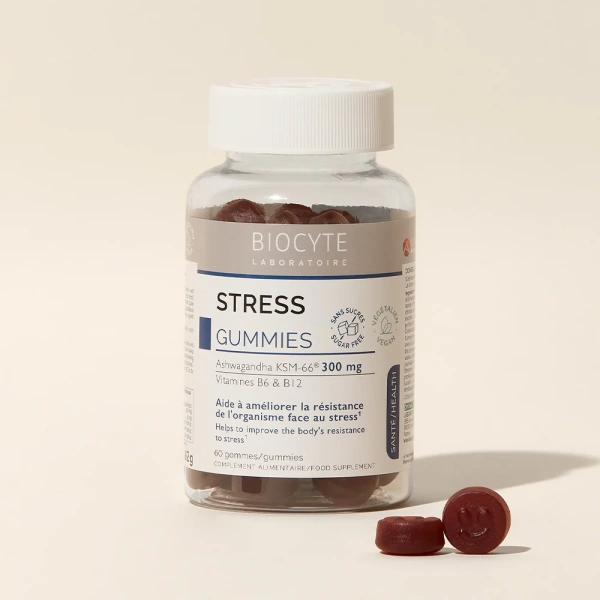 Экстракт ашваганды, витамины. Уменьшение стресса / STRESS GUMMIES / Biocyte купить