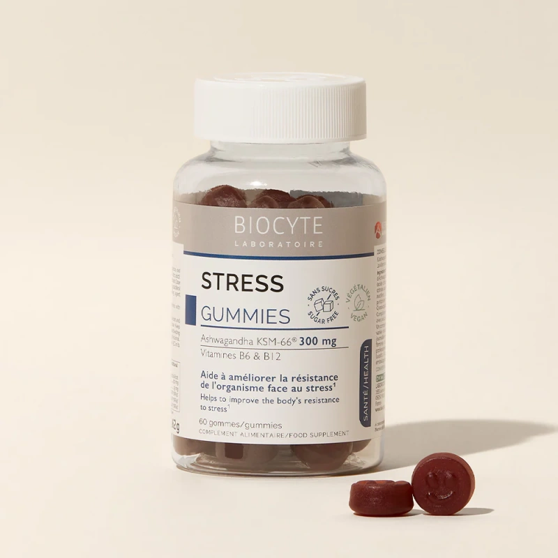 Экстракт ашваганды, витамины. Уменьшение стресса / STRESS GUMMIES / Biocyte купить