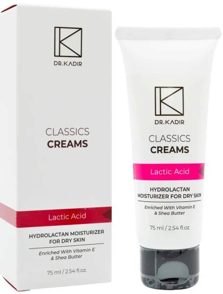 Зволожуючий крем для сухої шкіри Гідролактан / Hydrolactan Moisturizer For Dry Skin / Dr.Kadir