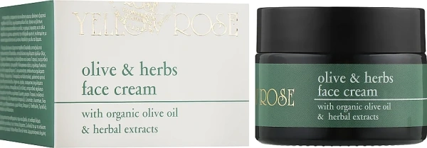 Зволожуючий і живильний крем з органічним маслом листя оливи / Olive & Herbs Cream / Yellow Rose купить