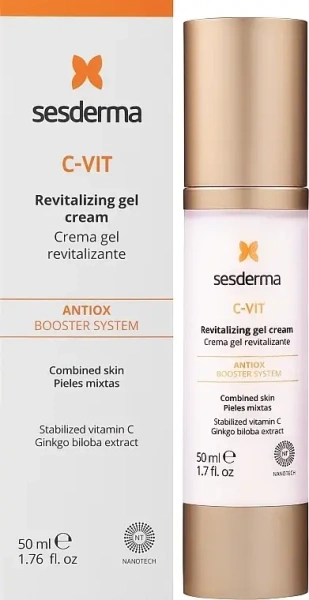 Зволожуючий крем-гель для обличчя / C-VIT Revitalizing Cream Gel / Sesderma
