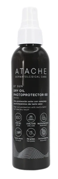 Сонцезахисна суха олія для тіла SPF50 / BE SUN Anti-aging cream SPF50+ / Atache