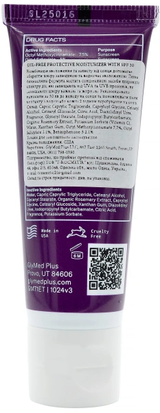 Сонцезахисний крем з SPF 30 / Oil-Free Protective Moisturizer with SPF 30 / GlyMed Plus купить