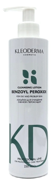 Лосьон з бензоїл пероксидом / Benzoyl Peroxide Cleansing Lotion / KleoDerma купить