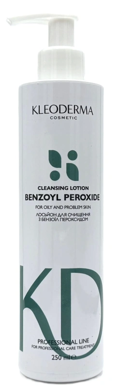 Лосьон з бензоїл пероксидом / Benzoyl Peroxide Cleansing Lotion / KleoDerma купить