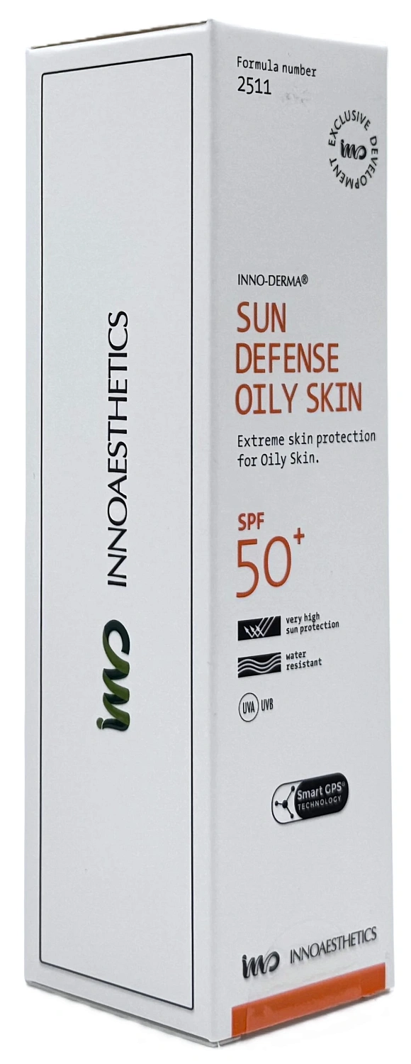 Cолнцезащитный крем SPF50+ для жирной кожи / SUNBLOCK SUN DEFENSE SPF50+ OILY SKIN / Innoaesthetics