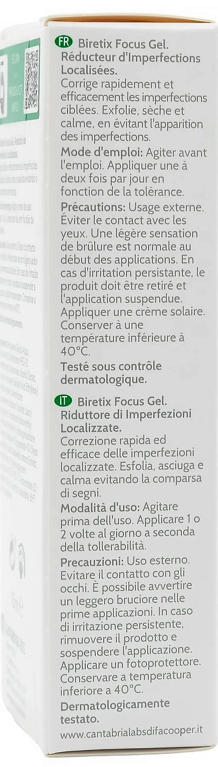 Фокус-гель для кожи с акне / BIRETIX Focus Gel / Cantabria Labs