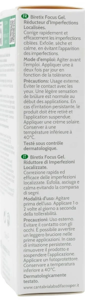 Фокус-гель для кожи с акне / BIRETIX Focus Gel / Cantabria Labs купить