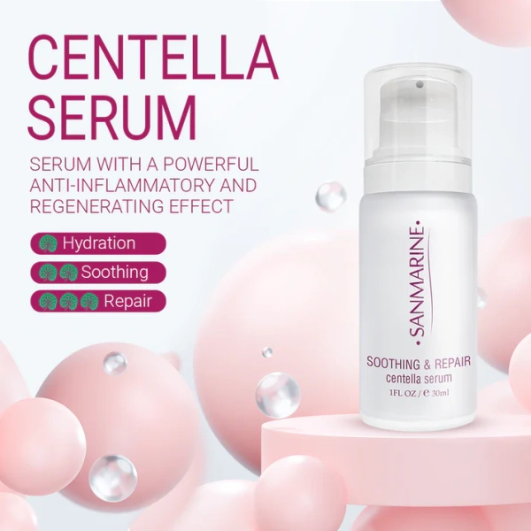 Успокаивающий гель с центеллой / CENTELLA SERUM / Sanmarine купить