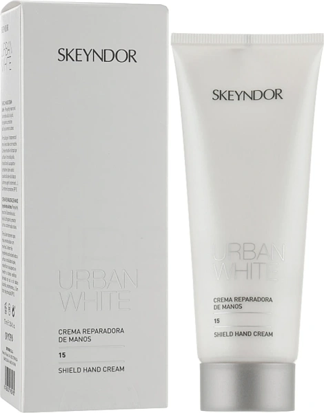 Крем для рук, що освітлює / Urban white shield hand cream / Skeyndor