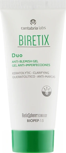 Себорегулирующий гель для кожи с акне Biretix / BIRETIX DUO GEL ANT-IMPRF / Cantabria Labs купить